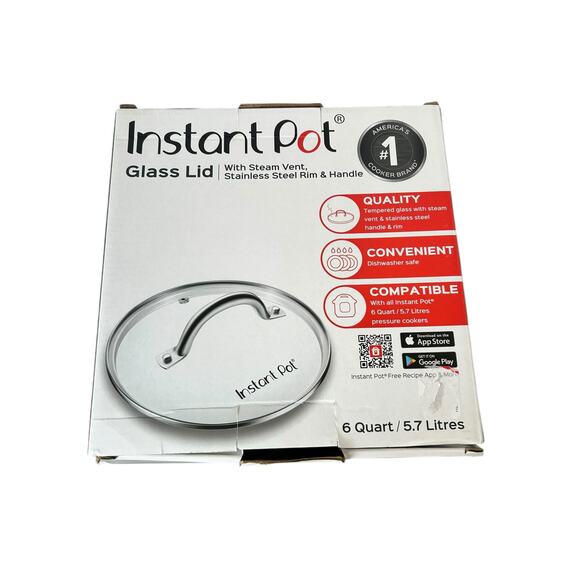 Instant Pot Glass Lid Replacement for 6 Quart Pressure Cooker New in Box - Picture 8 of 9